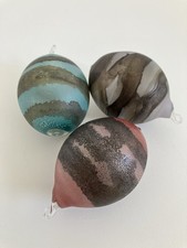 3 Vintage Glaskugeln