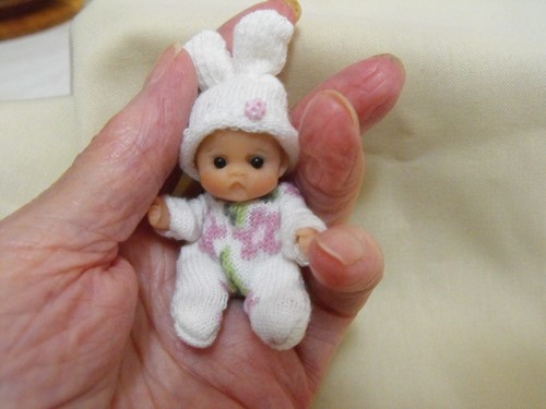 Ooak puppenhaus miniatur baby - miniatur,