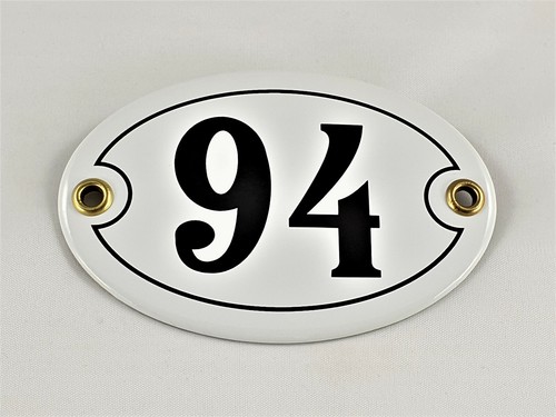 Emaille hausnummer oval 94 - nr.,
