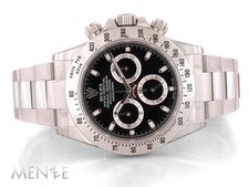 Rolex Daytona 116520 Black Dial Edelstahl 40 mm B+P 09/2015 NOS Uhr (14628)