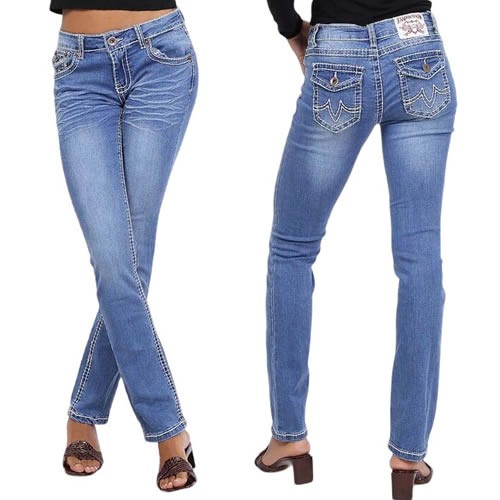 Damen jeans hose hüftjeans - jeans,