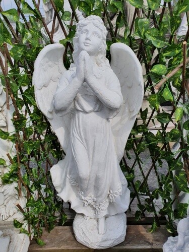 Gartenfigur engel betend - engel,