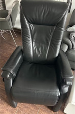 Hukla TV Relaxsessel in Echtleder schwarz