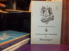 Meiningen - Leichenpredigten-Sammlung / Ambronn 1960