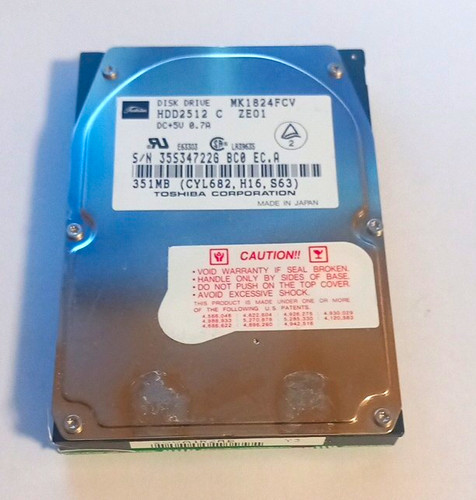 Toshiba mk1824fcv 351mb - 351mb, 2,5