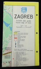 ZAGREB Tourist map of town 1