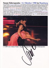 Autogramm susan sideropoulos - autogramm,