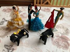 Marin Chiclana spanische Tänzerin Tänzer Stierkämpfer Stier Set 70er/80er Jahre!