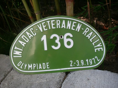 Schild adac veteranen - veteranen, rallye