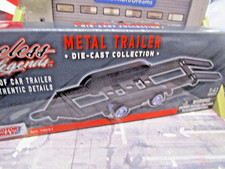 Auto Anhänger Trailer Transporter Hänger Doppelachser Metall Motor Max 1:43