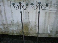 alte Standkerzenleuchter - Höhe 1,46 m - Kerzenhalter - Altarleuchter ? um 1900