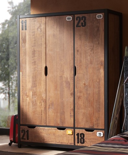 Vipack kleiderschrank türig - kleiderschrank, 3-türig