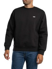 Vans Herren Sweatshirt mit Logo auf der linken Brust, Schwarz