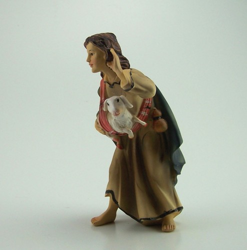 Hirte mit schaf krippenfigur - schaf,,