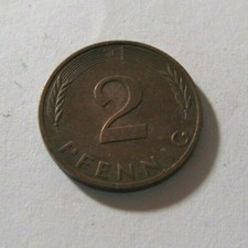 C# 2 Pfennig DM Münze Coin