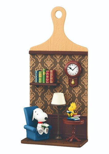 Snoopy reading miniature board - reading,
