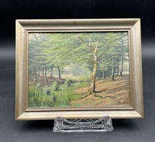 Wandbild Bild Signiert Ölgemälde Wald Mecklenburg