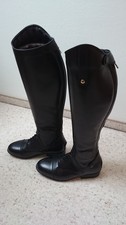 Sergio Grasso Reitstiefel mit Lammfell Größe 38  Neu Schwarz 44.5 / 35