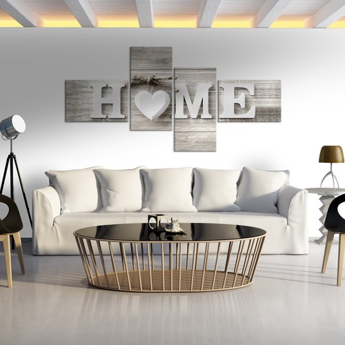 Home haus holz herzen retro - home,