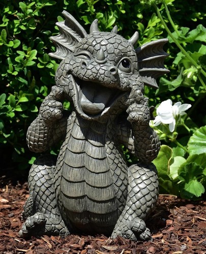 Gartenfigur gartendrache - gartenfigur,