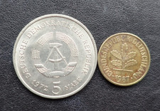 Doppelpack DDR 5 Mark 1972