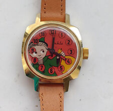 Seltene Wackelaugenuhr Sandmann DDR Ruhla Kultuhr guter Zustand