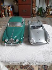 Zwei Maisto Modellautos 1: 18 Jaguar Mark 2 + Porsche 550 A Spyder