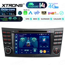 2K 7" 4G+64GB Autoradio Android 14 GPS Navi Gyroscope DSP für Mercedes W211 W219