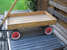 STEIFF 50er jahre Handwagen Brückenwagen Hartholz Nr.4840