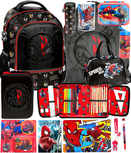 Spiderman schulranzen set - schulranzen,