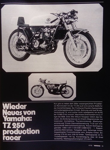 Yamaha 250 production - tz,