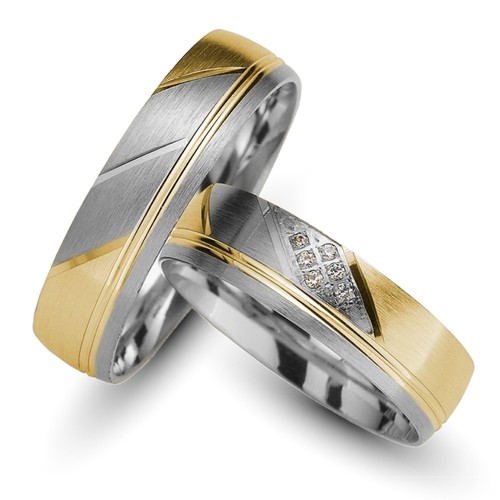 Paar trauringe 585 gold - 1,