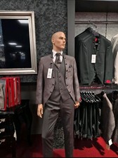 TZIACCO Hochzeit Anzug Herren Grün Größe 54 Komplettset (Angepasst)