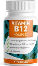 Vitamin B12 Komplex - 365 Tabletten - 500 Μg Vit B12 Hochdosiert Mit Methylcobal