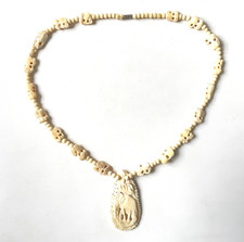 Geschnitzt alt Horn Bein