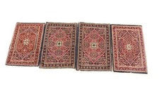 4x Handgeknüpfter Orientteppich Bidjar  Auto Fußmatten 60 X 40 CM  Neu