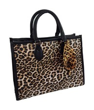 Trapez Handtasche Leopard -