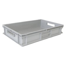 Eurobox Stapelbehälter 60x40x12 cm grau Lagerkiste Stapelbox 23,3 L Lagerbox