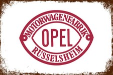 Retro Blechschild OPEL 30 x 20 cm Metallschild Vintage Nostalgie (0084102)