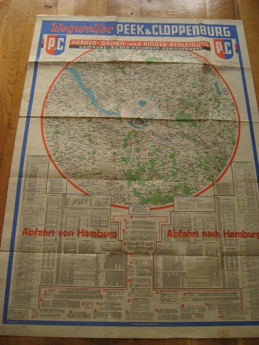 Alte werbung wegweiser peek - werbung,