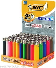 50 BIC Maxi neutral J26 Feuerzeuge 50 Stück Original-Display                 450