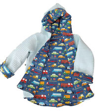 Jacke Zipfeljacke Wendejacke Kapuze Waffelpique Baby Kinder Autos, Bagger