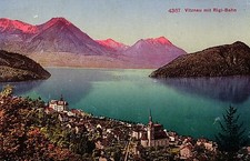 Vitznau mit Rigi-Bahn, 1908