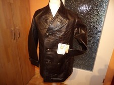 Kutscherjacke Hafa Lederjacke 30er-40er Jahre Armee Militär U-Boot-Jacke Gr. 48