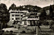 Herrenalb AK ~1950/60 Schwarzwald Partie Kurhaus Sanatorium Grüner Wald Klinik