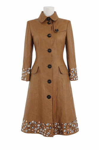 Burberry leder trenchcoat - burberry,