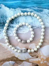 Mallorca Set Perlenkette 46 cm