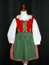 * EDelweiß* Kinder Dirndl,  GR. 110 / 116, dreiteilig, neu