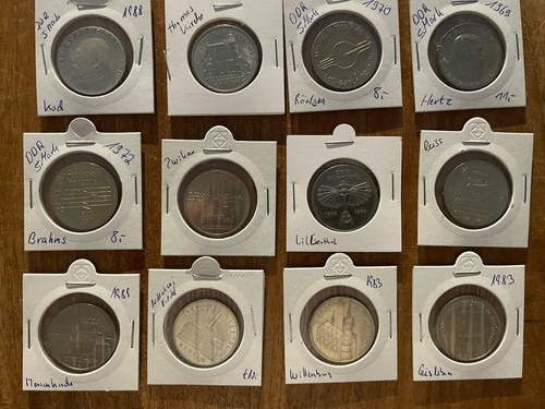 Ddr lot von münzen - von, 12