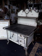 antiker Küchenherd Dauerbrand-Herd hist.Herdfabrik "F. K. & S." Jugendstil 1900